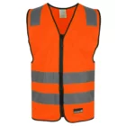 Refleksvest-Glidelås-Unisex-orange