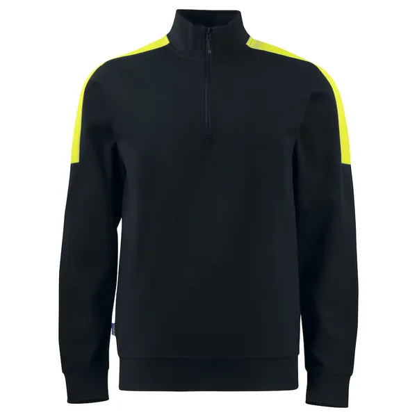 PROJOB Sweatshirt ½ Zip gul-sort