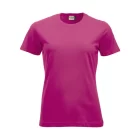 clique classic t-shirt dame bright cerise