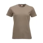 clique classic t-shirt dame caffe latte