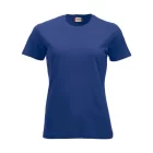 clique classic t-shirt dame deep blue