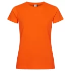 clique classic t-shirt dame vis. orange