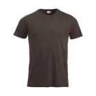 clique classic t-shirt herre dark mocca